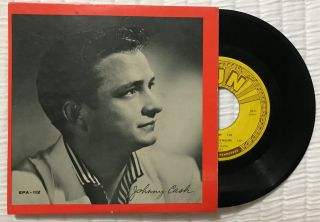 ☆☆johnny Cash " Country Boy " 45 Rpm Ep On Sun Records Epa 112☆☆