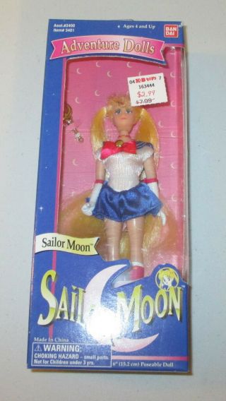 Vintage 1995 Sailor Moon Selena 6 " Adventure Posable Doll Nib Bandai