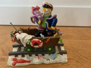 Simpsons Christmas Express “holiday On The High Seas” Train Car Statue - 2004