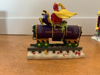 Simpsons Christmas Express “A little holiday action” Train Car Statue - 2004 3