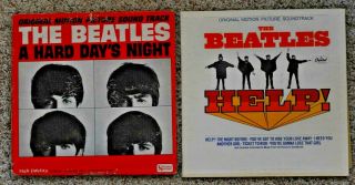 Two Albums By The Beatles A Hard Days Night & Help High Fidelity Stereo