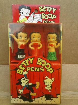 1992 Betty Boop Pen Set 3pc.