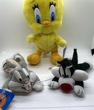 Looney Tune Plush Stuffed Animal Tweety Bird Bugs Bunny Sylvester