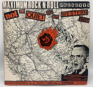 Not So Quiet On The Western Front 2lp Orig1982 Maximum Rock N Roll W/ Book Hc