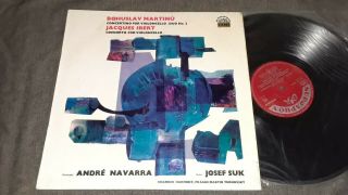 Supraphon Sua St 50877 Ed1 Red Stereo Navarra,  Suk: Ibert: Cello Cto,  Martinu.
