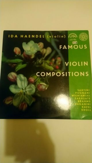 Ida Haendel Famous Violin Compositions Supraphon Sua 10465 Lp