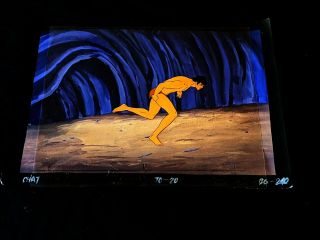 Tarzan,  Lord Of The Jungle Production Cel W/ Background Filmation 1976
