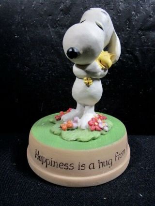 Peanuts Snoopy Charlie Brown " Happiness Is A Hug From The Heart " Figure