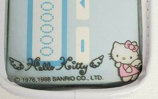 Vintage 1998 Sanrio HELLO KITTY Blue ANGEL WINGS Pager Case Keychain / RARE 2
