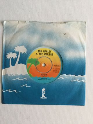 Bob Marley & The Wailers: Jah Live / Concrete: Rare 7” Vinyl Single Uk Post