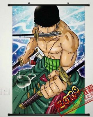 One Piece Roronoa Zoro Home Decor Poster Wall Scroll Janpanese Anime (90 60) - 189