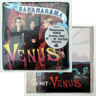 Bananarama Venus - Poster Limited Edition & London 7 " (1986)