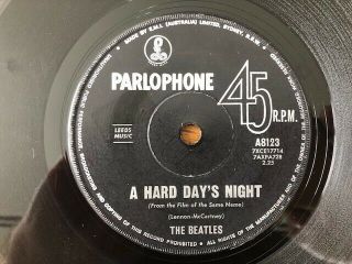 The Beatles - Rare Aussie Parlophone 45 " A Hard Days Night " 1964 Ex