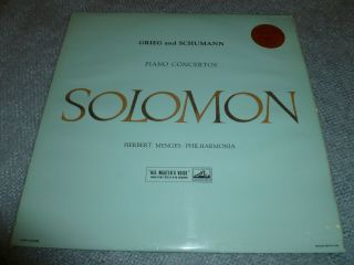 Asd 272 G/c Ed1 Grieg/schumann Piano Concertos Solomon Vinyl Lp