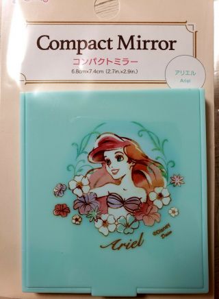Daiso Disney Princess Ariel compact mirror Cute Gift Japan 3