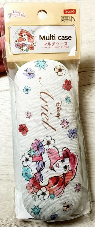 Daiso Disney Princess Ariel Glasses Case Cute Gift Japan