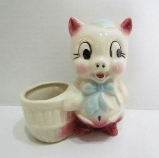 Porky Pig Figural Ceramic Planter By Shawnee Vintage Warner Bros.  Looney Tunes