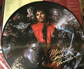 ☀️ Michael Jackson - Thriller - Picture Disc Vinyl Lp -.  Open Box‼read Description‼