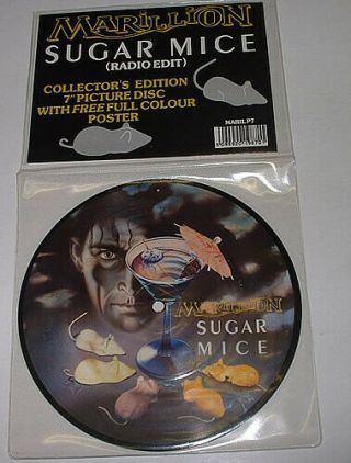 Marillion,  Sugar Mice,  New/mint Uk Picture Disc 7 Inch Vinyl Single With Poster