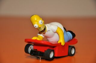 The Simpsons - Rare=homer Simpson " Scalextric Slot Car " Dated 2002