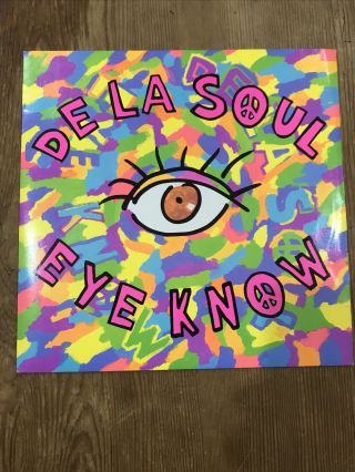 De La Soul - Eye Know.  Blr 13 7 " Vinyl Single 45rpm Uk 1989 Hip Hop.