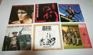 Near Perfect Adam And The Ants / Big Country Singles X6 Near 45 
