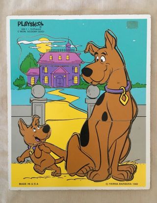 Scooby Doo And Scrappy Vintage Puzzle 1980