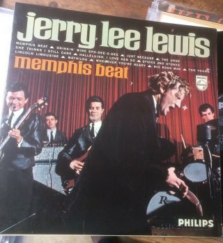 Jerry Lee Lewis Memphis Beat Rare 1966 Vinyl Lp Philips Bl7706 Exc