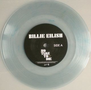 Billie Eilish 7 " Amazon Clear Ice Vinyl No Time To Die 2020 James Bond 007
