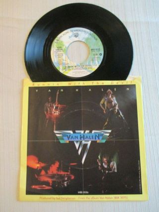 Van Halen - Running With The Devil 45rpm Vinyl Single,  Near,  Never Played