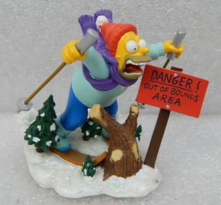 The Simpsons 4470 Look Out Below Skiing Misadventures Of Homer Sculpture Figure