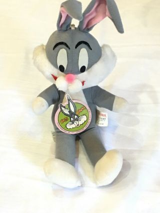Vintage 1971 Warner Bros.  Bugs Bunny 17 " Plush Doll 0140 Mighty Star - Orig Tag