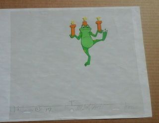 Groovie Goolies animation cell,  Hopping Frog. 2