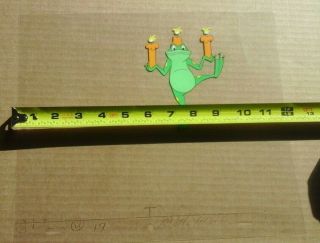 Groovie Goolies animation cell,  Hopping Frog. 3