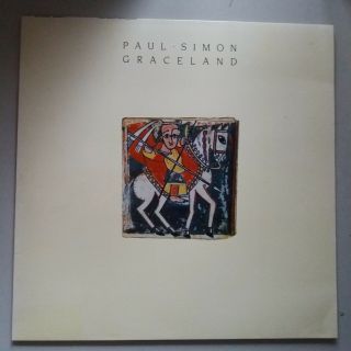 Paul Simon - Graceland Vinyl Lp Europe 1st,  Lyric Inner Embossed A2/b3 Ex,  /ex,