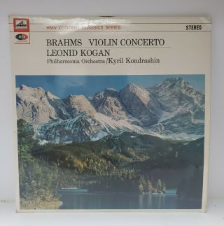 Leonid Kogan - Brahms Violin Concerto Po Kondrashin Vinyl Lp Ex Sxlp 30063 Emi