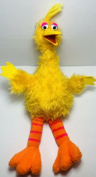 Vintage Sesame Street Talking Big Bird 20” Plush Pull String 1980 Jim Henson