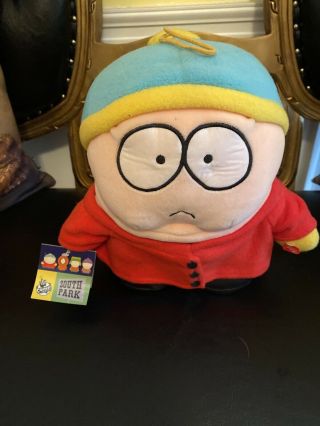 South Park Talking Cartman 10” Plush Toy With Tag Red Glowing Eyes