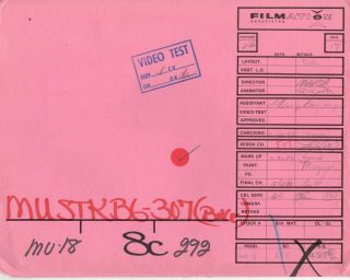 He - Man Motu Production Animation Folder N 2 Copies Filmation 1980s F2c