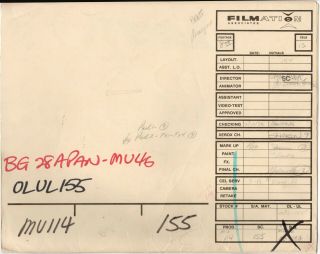 He - Man Motu Production Animation Folder Filmation 1980s 155