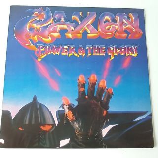 Saxon - Power & The Glory - Vinyl Lp Uk 1st Press 1983 Ex,  /nm