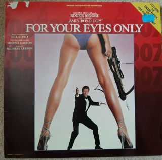 For Your Eyes Only Soundtrack Vinyl Lp - 007 - Bill Conti - Sheena Easton