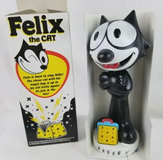 Vintage Felix The Cat Figure Bobble Head Funko Wacky Wobbler 8 Inch
