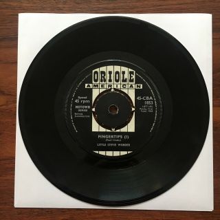 Little Stevie Wonder Fingertips 45 - Cba 1853 Oriole American Vinyl 7” 45