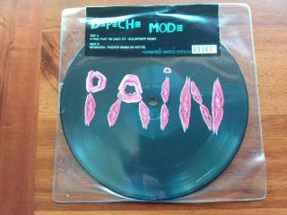 Depeche Mode A Pain That I’m To 7” Vinyl Record Single Picture Disc