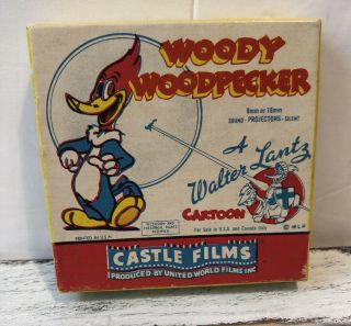 Vintage Castle Films Woody Woodpecker 8mm 16mm 494 Film