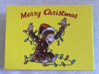 Curious George Christmas Card Set Of 20 Cards And Envelopes Boxed
