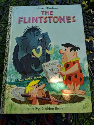 Vintage A Big Golden Book Hanna Barbera The Flintstones 1962