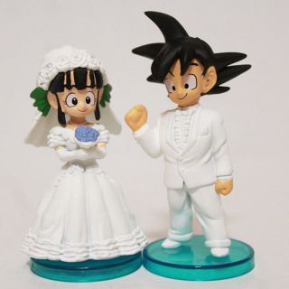 Dragon Ball Z Dbz Son Goku/gokou & Chichi Figure Toys Wedding Cake Topper Gifts