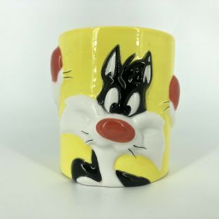 Vintage Warner Bros Looney Tunes 1995 Sylvester 3d Ceramic Mug/cup - Fast Ship